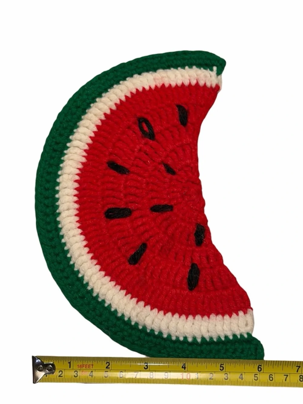 🛑 SOLD 🛑 Vintage Handmade Knit Watermelon Pot Holders Handcrafted Grandmacore